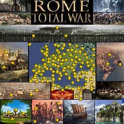 карта Rome Total War 1.82